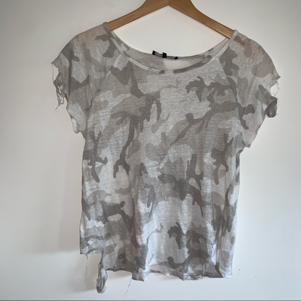 GENERATION LOVE New York camo t shirt distress